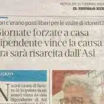 Secolo XIX rassegna stampa dicono di noi avvocato salute causa vinta tribunale savona ASL2